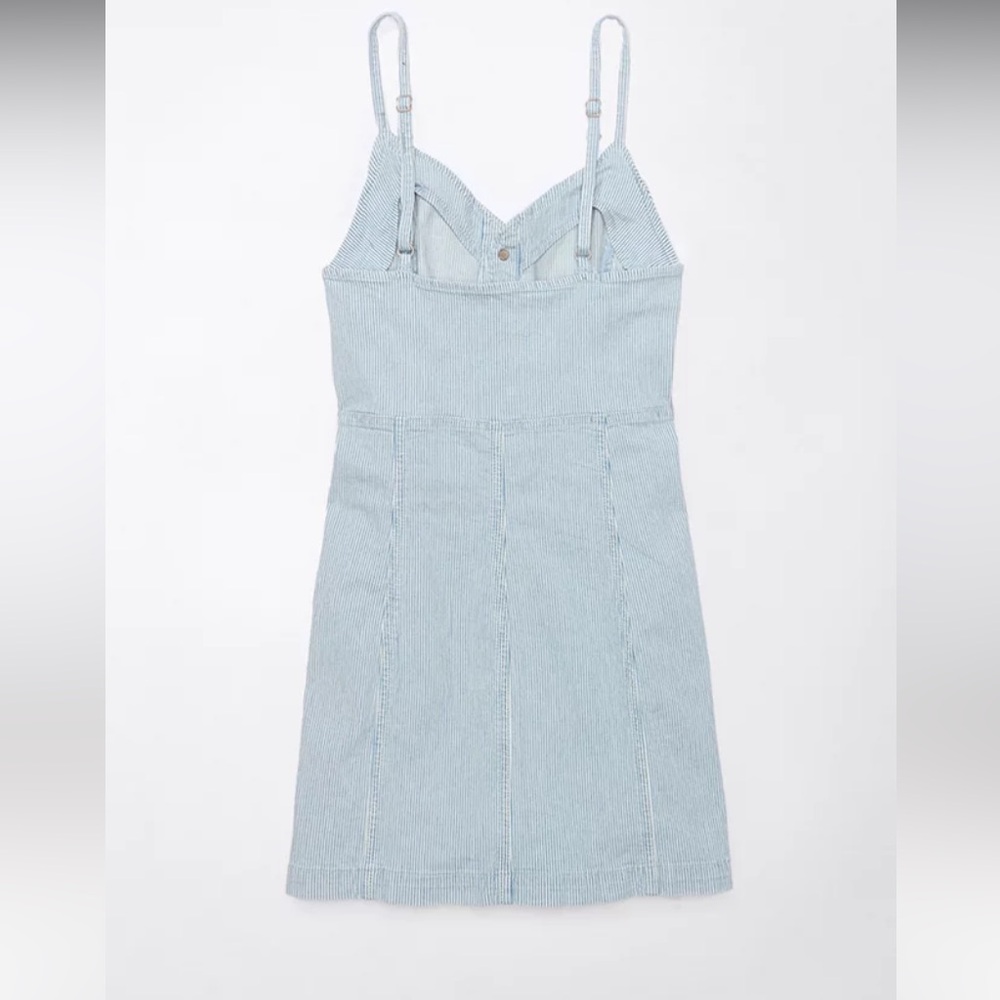 American Eagle blue and white striped dress size xs